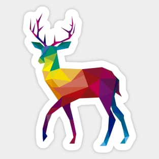 Deer Colorful Sticker